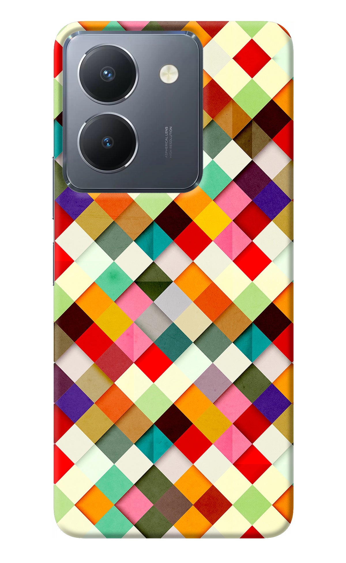 Geometric Abstract Colorful Vivo Y36 Back Cover