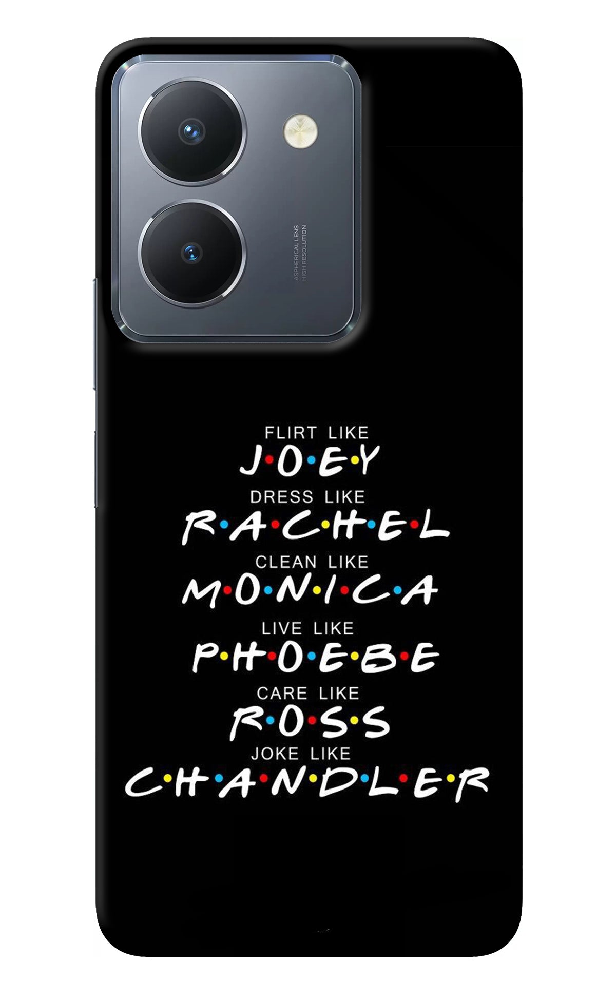 FRIENDS Character Vivo Y36 Back Cover