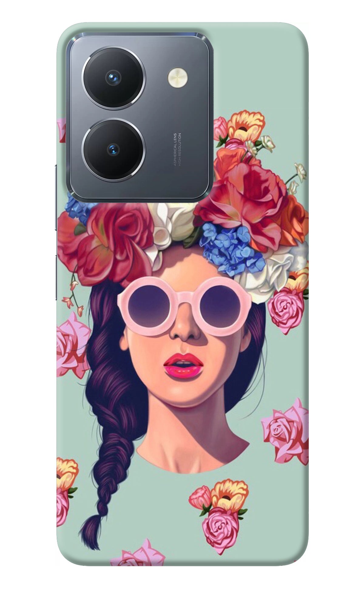 Pretty Girl Vivo Y36 Back Cover