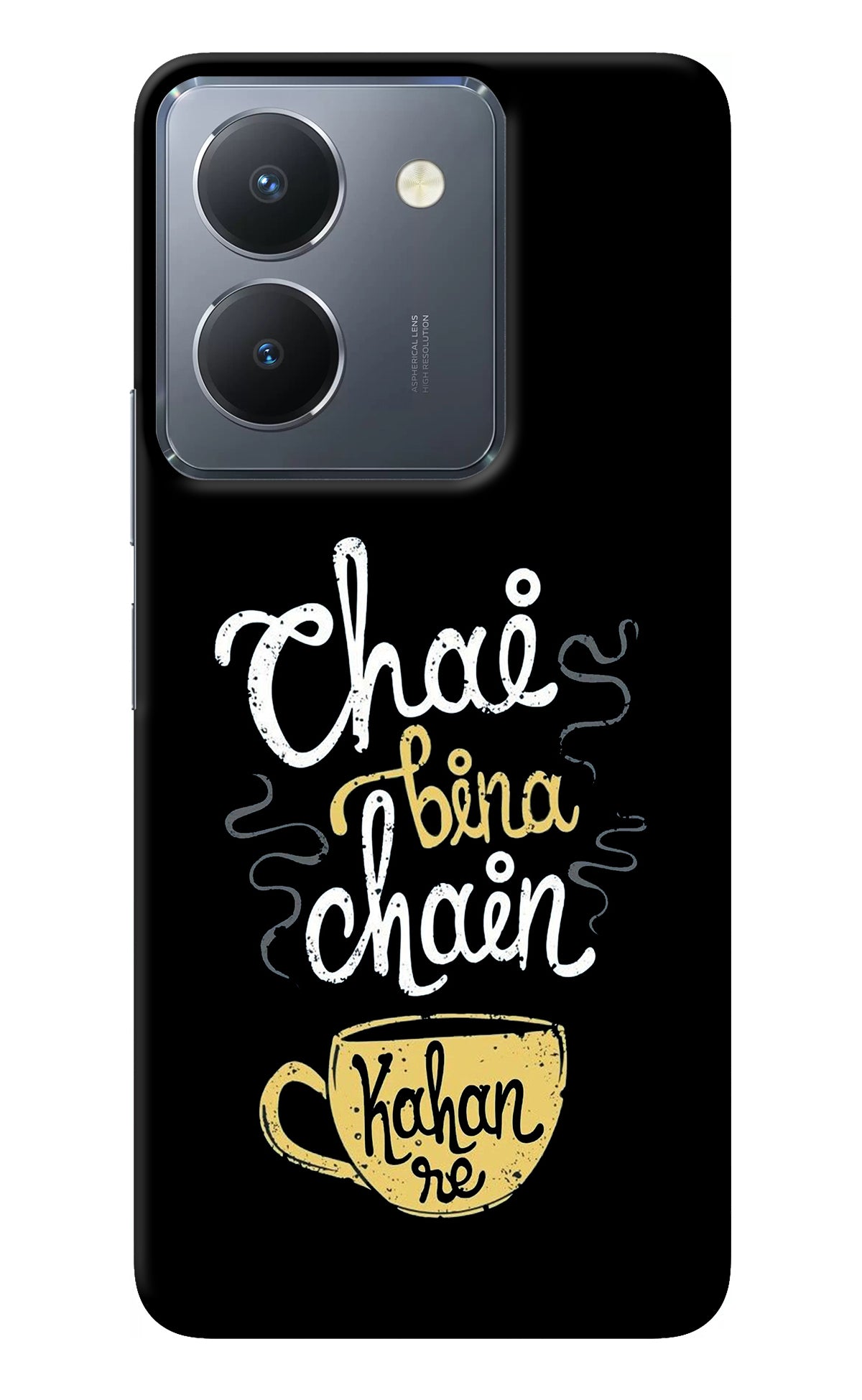 Chai Bina Chain Kaha Re Vivo Y36 Back Cover