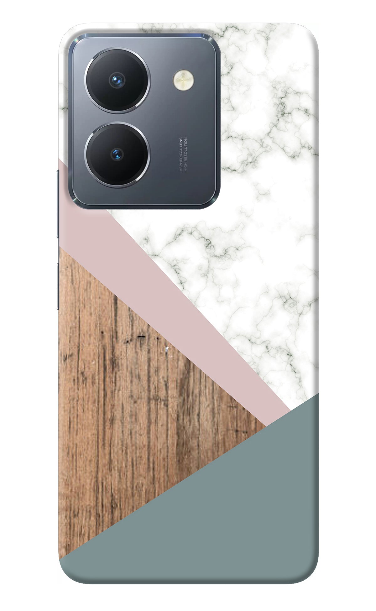 Marble wood Abstract Vivo Y36 Back Cover