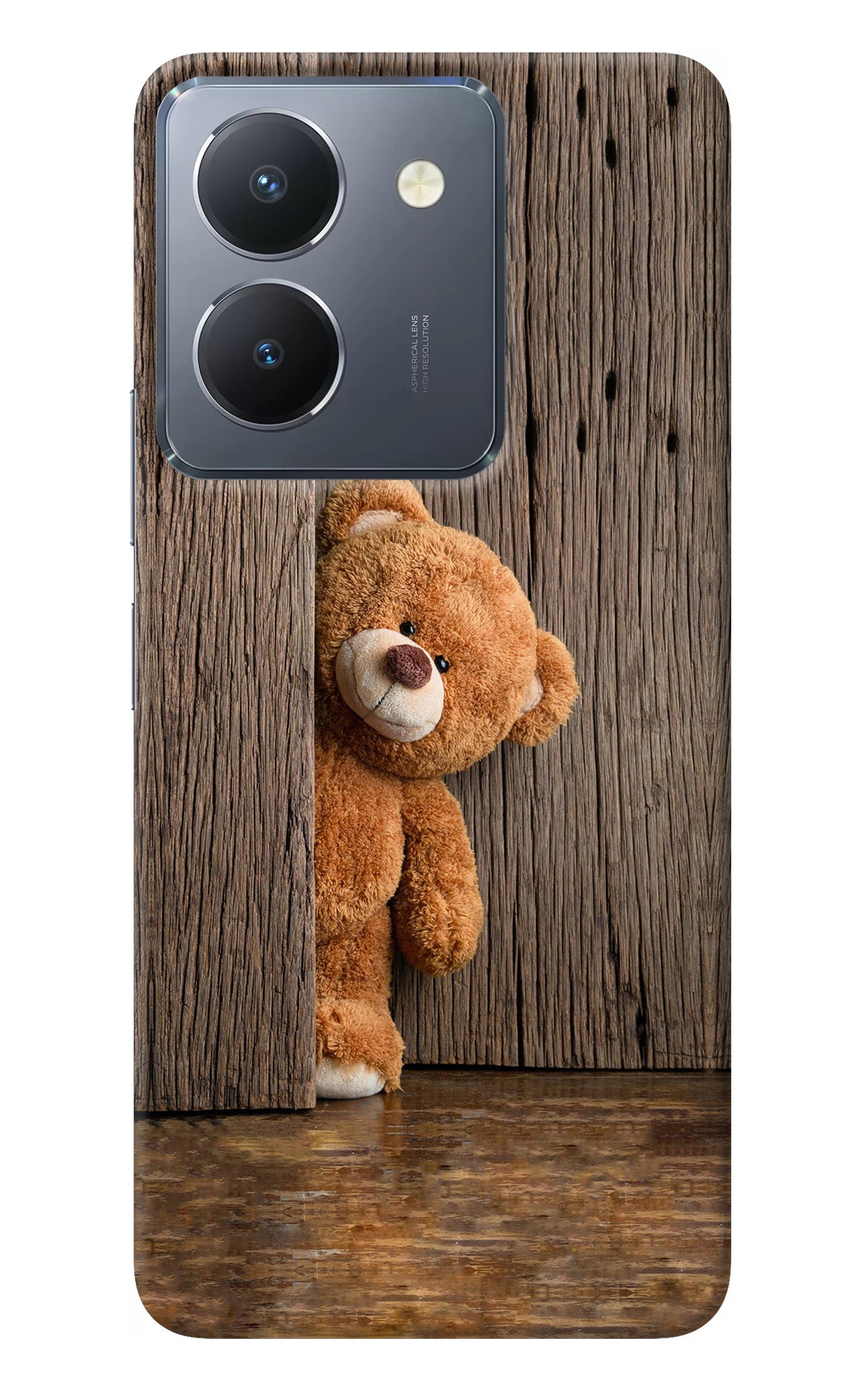 Teddy Wooden Vivo Y36 Back Cover