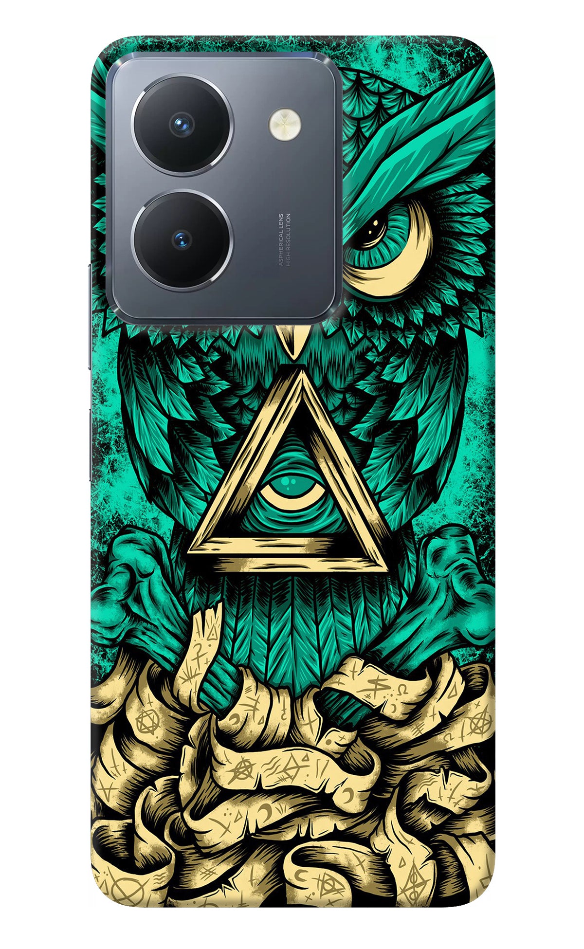 Green Owl Vivo Y36 Back Cover