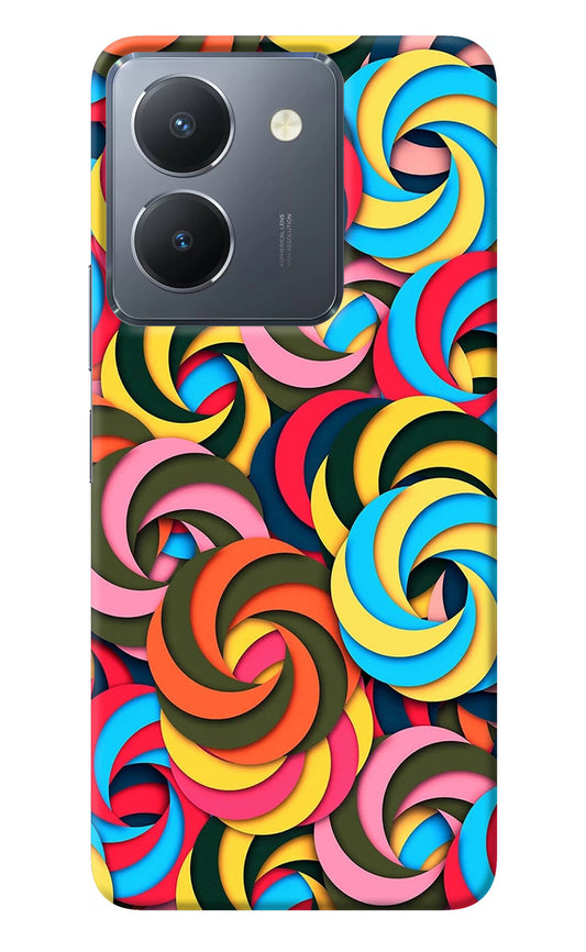 Spiral Pattern Vivo Y36 Back Cover