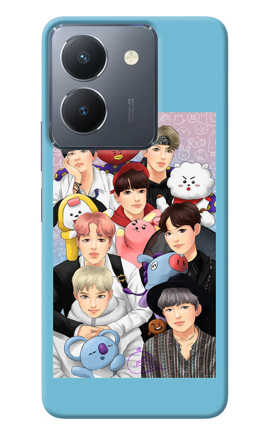 BTS with animals Vivo Y36 Back Cover