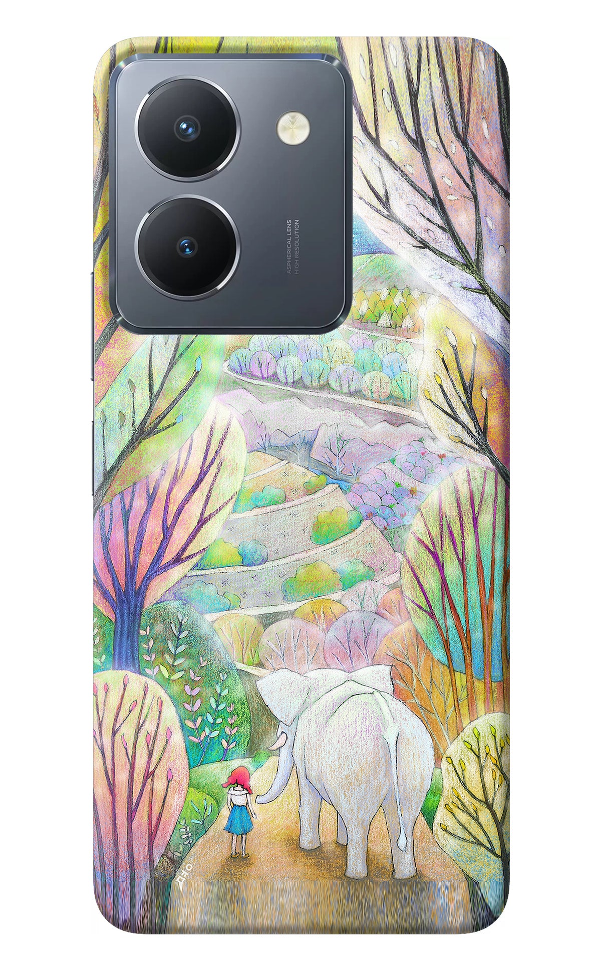 Nature Painting Vivo Y36 Back Cover