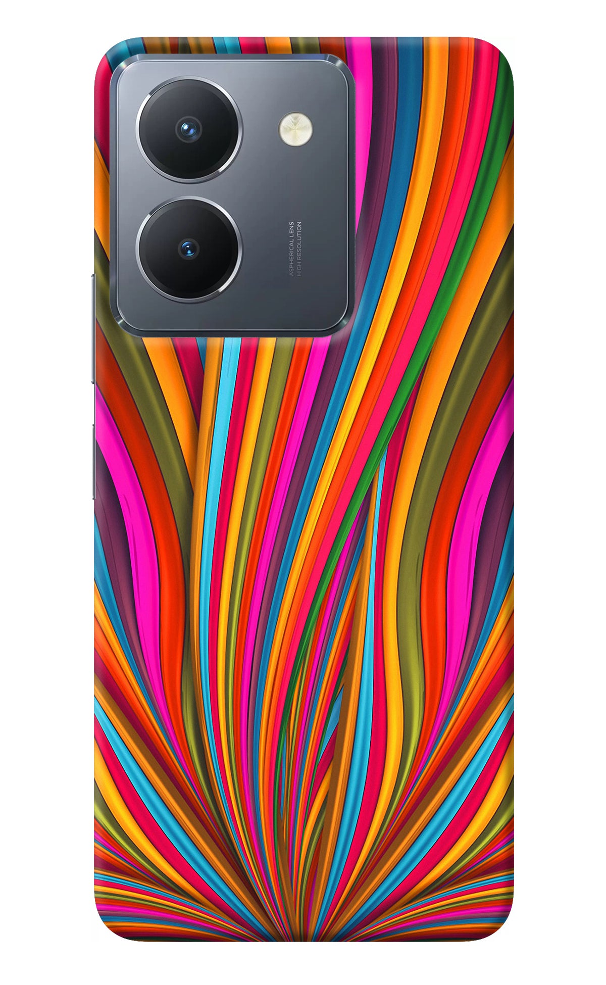 Trippy Wavy Vivo Y36 Back Cover