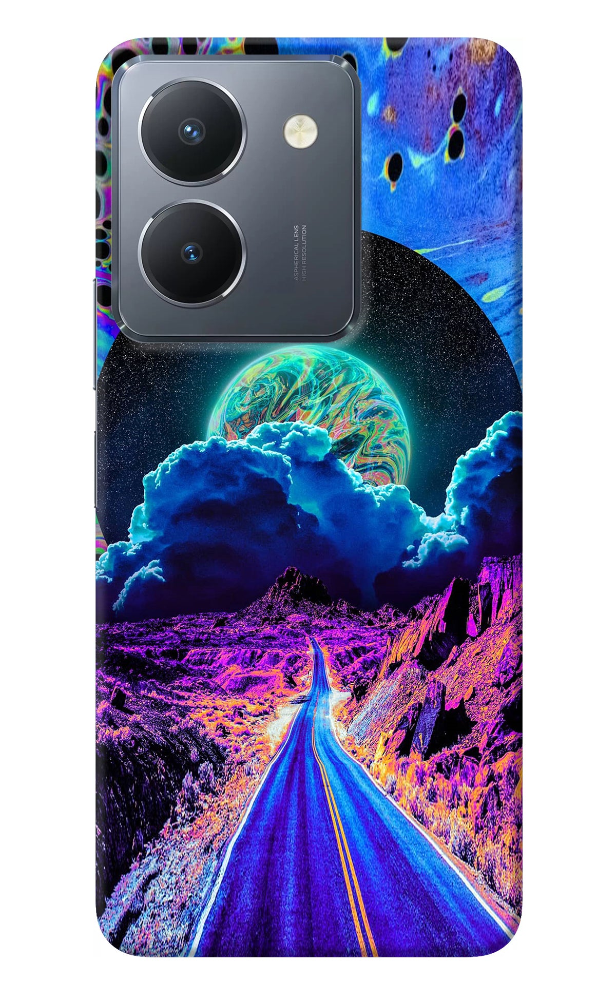 Psychedelic Painting Vivo Y36 Back Cover