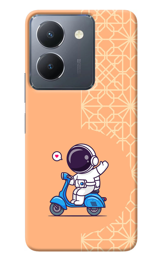 Cute Astronaut Riding Vivo Y36 Back Cover