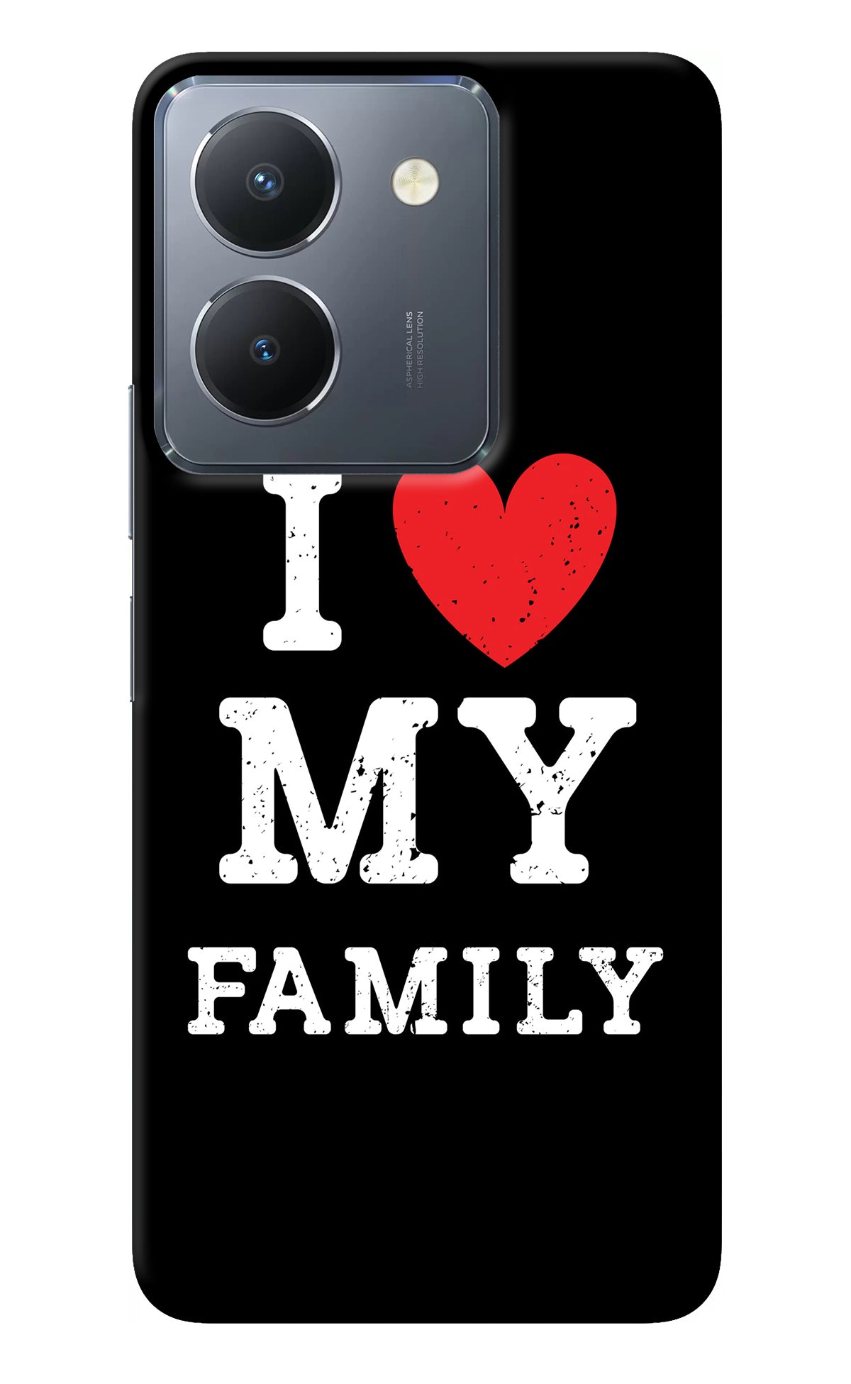 I Love My Family Vivo Y36 Back Cover