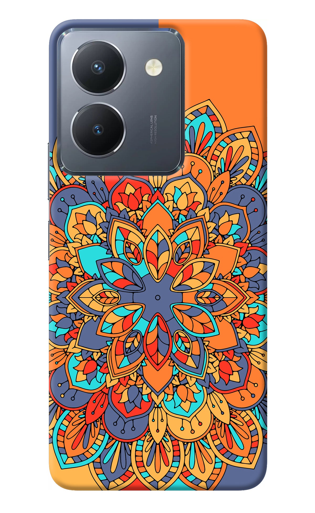 Color Mandala Vivo Y36 Back Cover