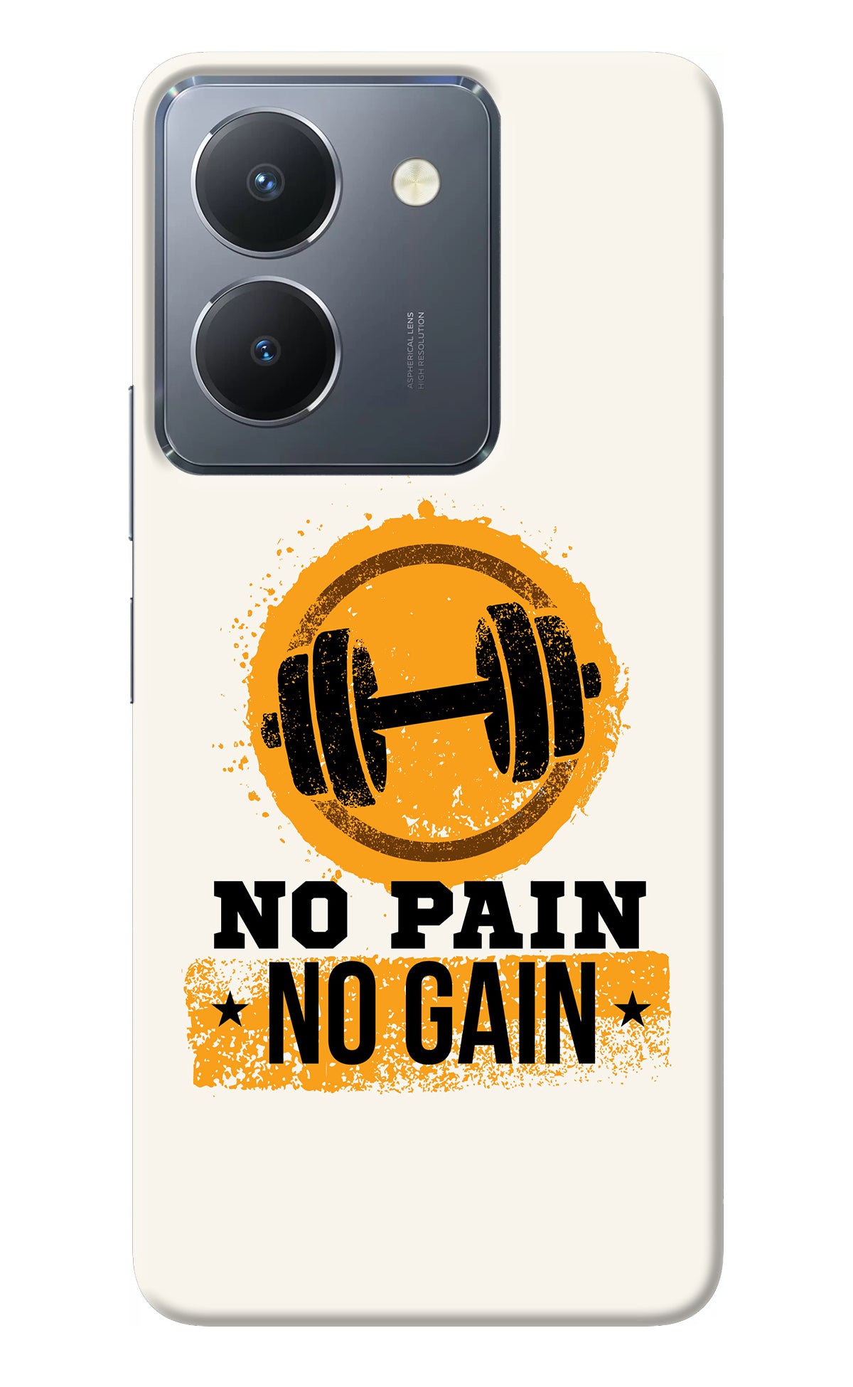 No Pain No Gain Vivo Y36 Back Cover