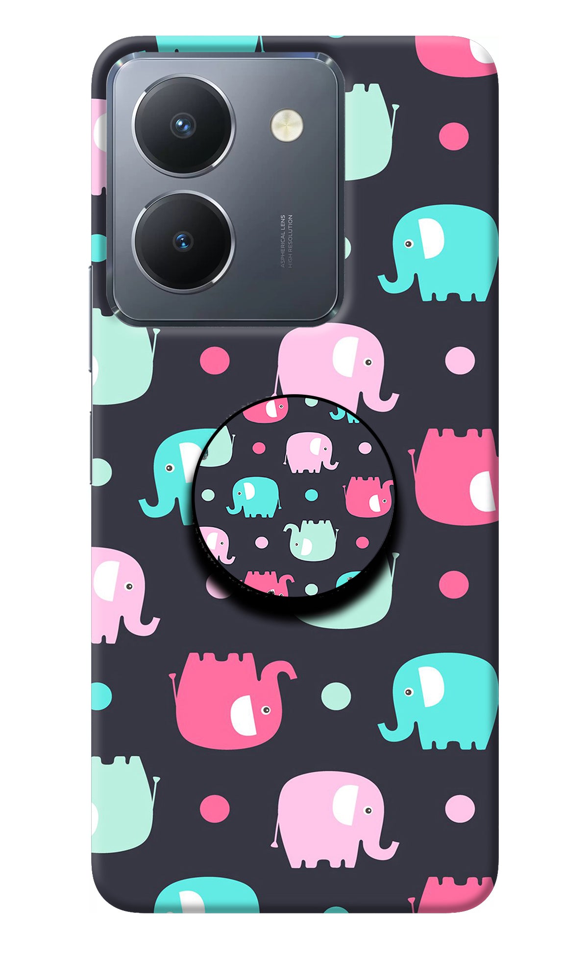 Baby Elephants Vivo Y36 Pop Case