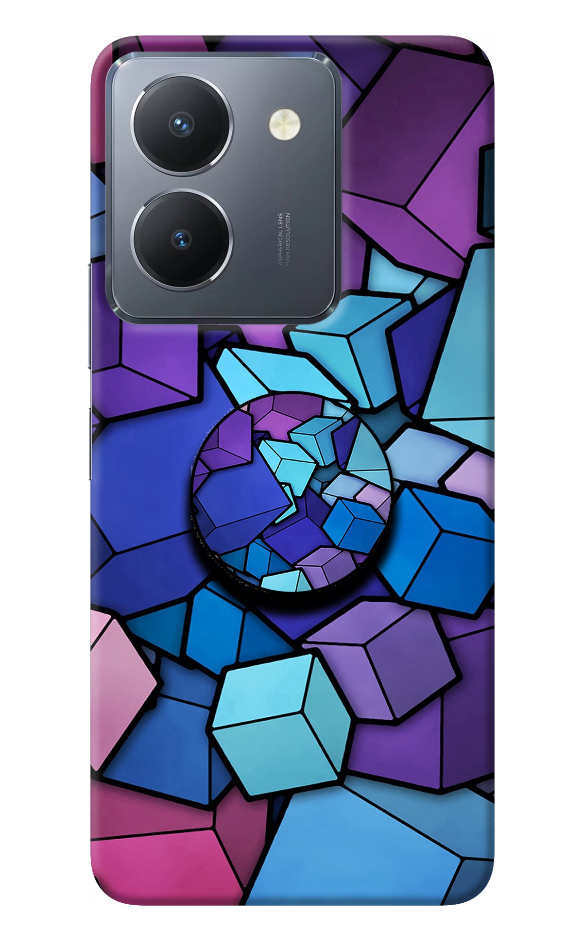 Cubic Abstract Vivo Y36 Pop Case