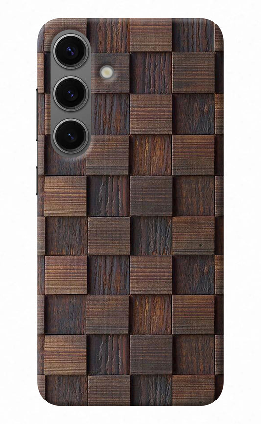 Wooden Cube Design Samsung S24 Back Cover