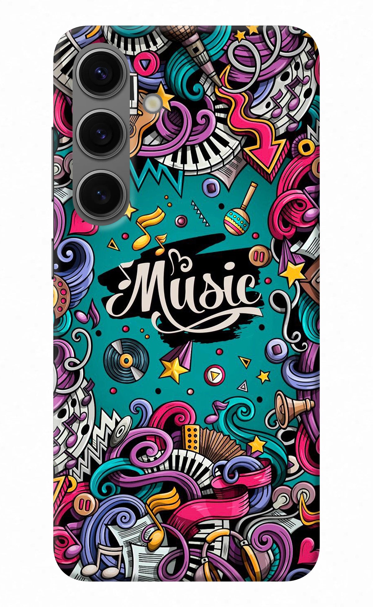 Music Graffiti Samsung S24 Back Cover