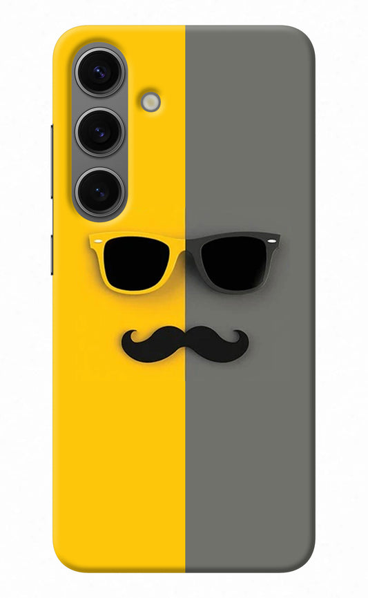 Sunglasses with Mustache Samsung S24 Back Cover