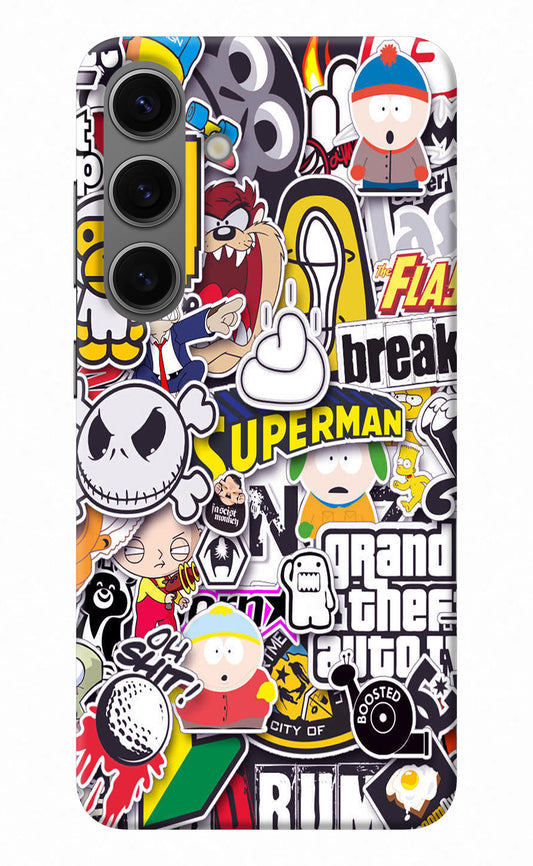 Sticker Bomb Samsung S24 Back Cover