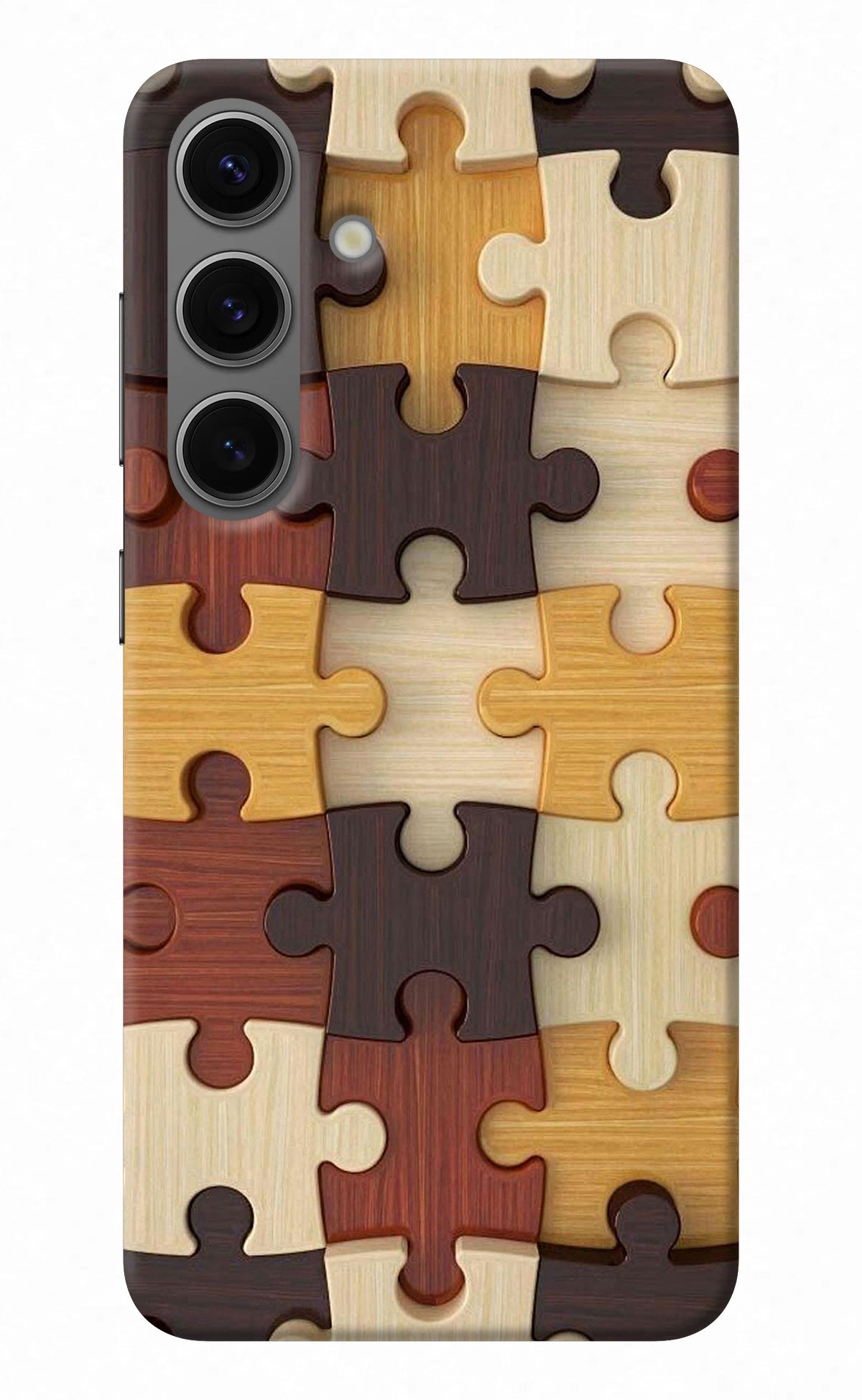 Wooden Puzzle Samsung S24 Back Cover