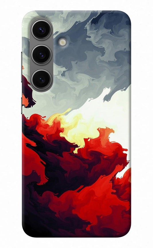 Fire Cloud Samsung S24 Back Cover