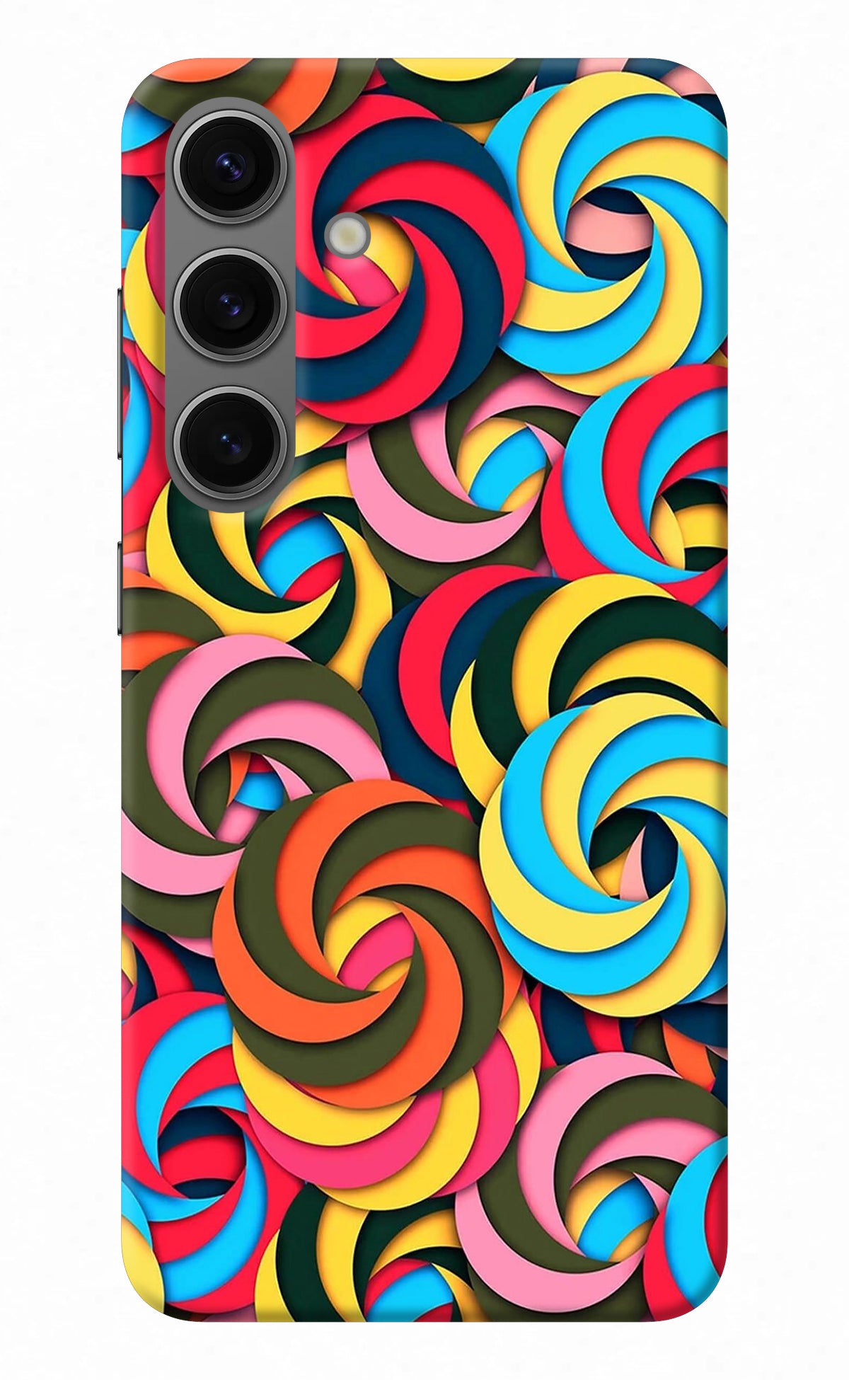 Spiral Pattern Samsung S24 Back Cover