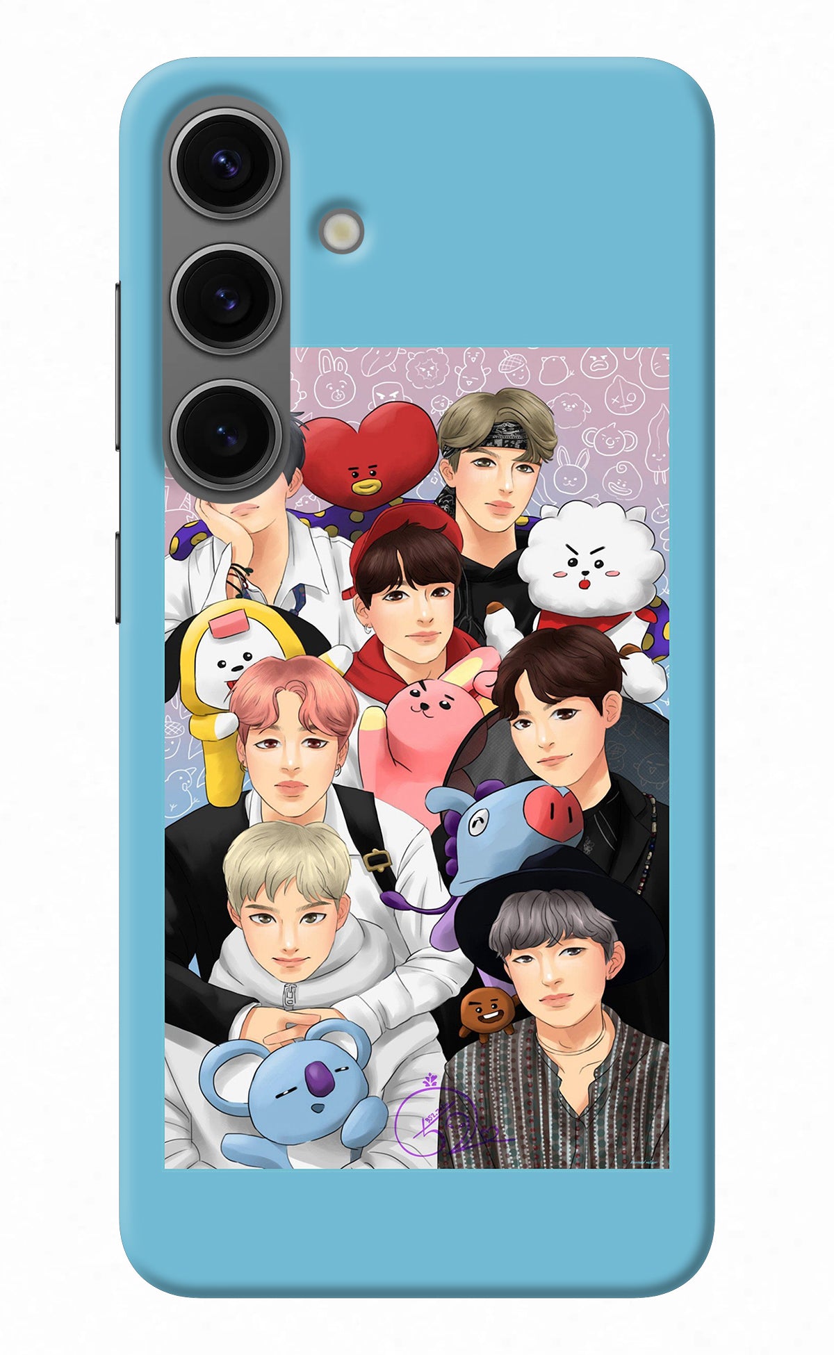 BTS with animals Samsung S24 Back Cover