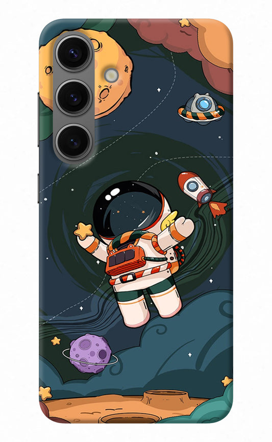 Cartoon Astronaut Samsung S24 Back Cover