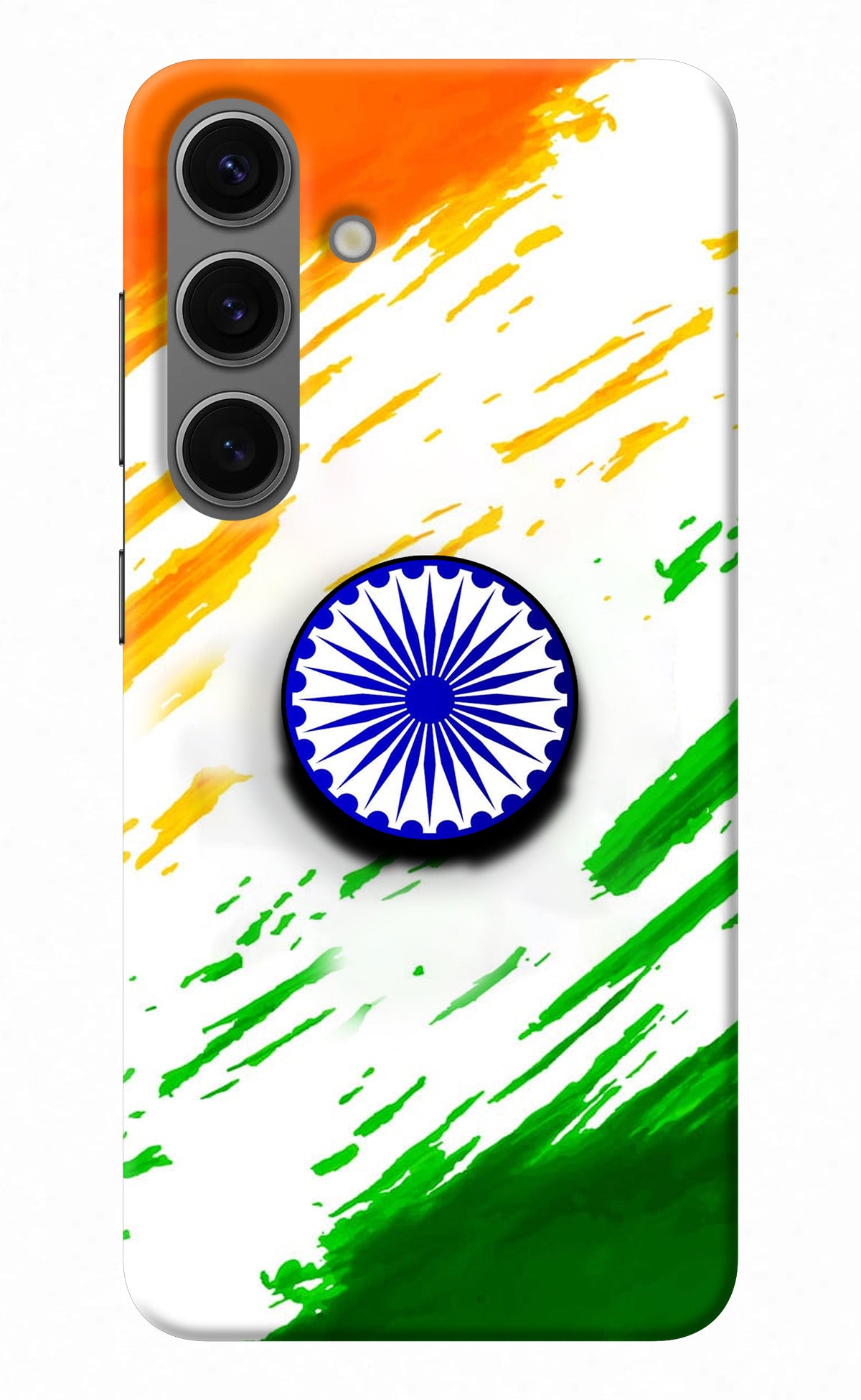 Indian Flag Ashoka Chakra Samsung S24 Pop Case