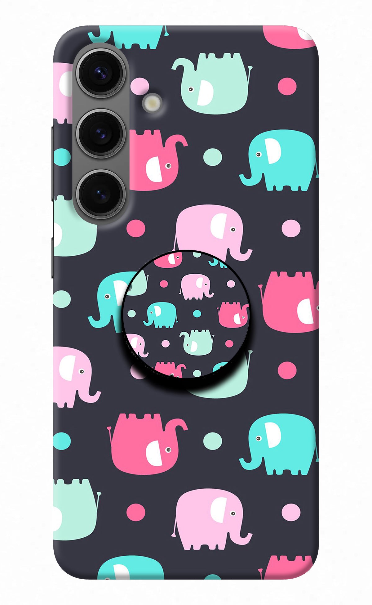 Baby Elephants Samsung S24 Pop Case