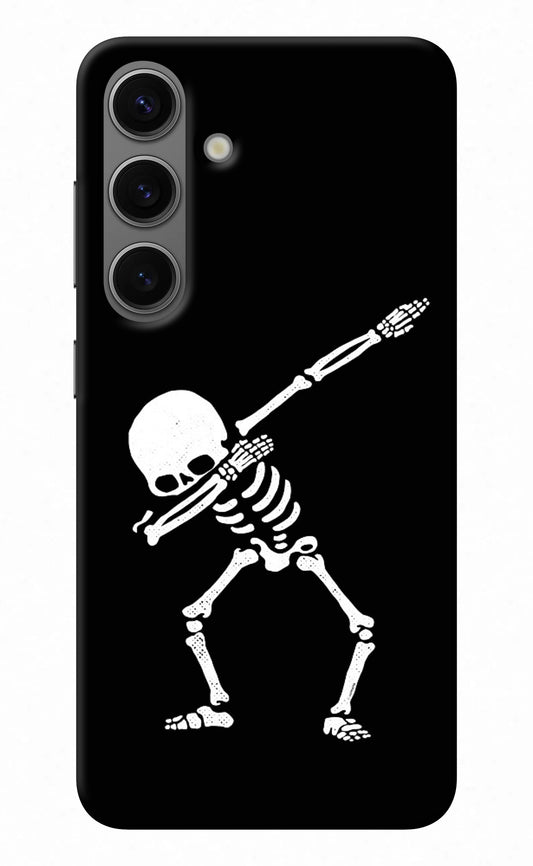 Dabbing Skeleton Art Samsung S24 Plus Back Cover