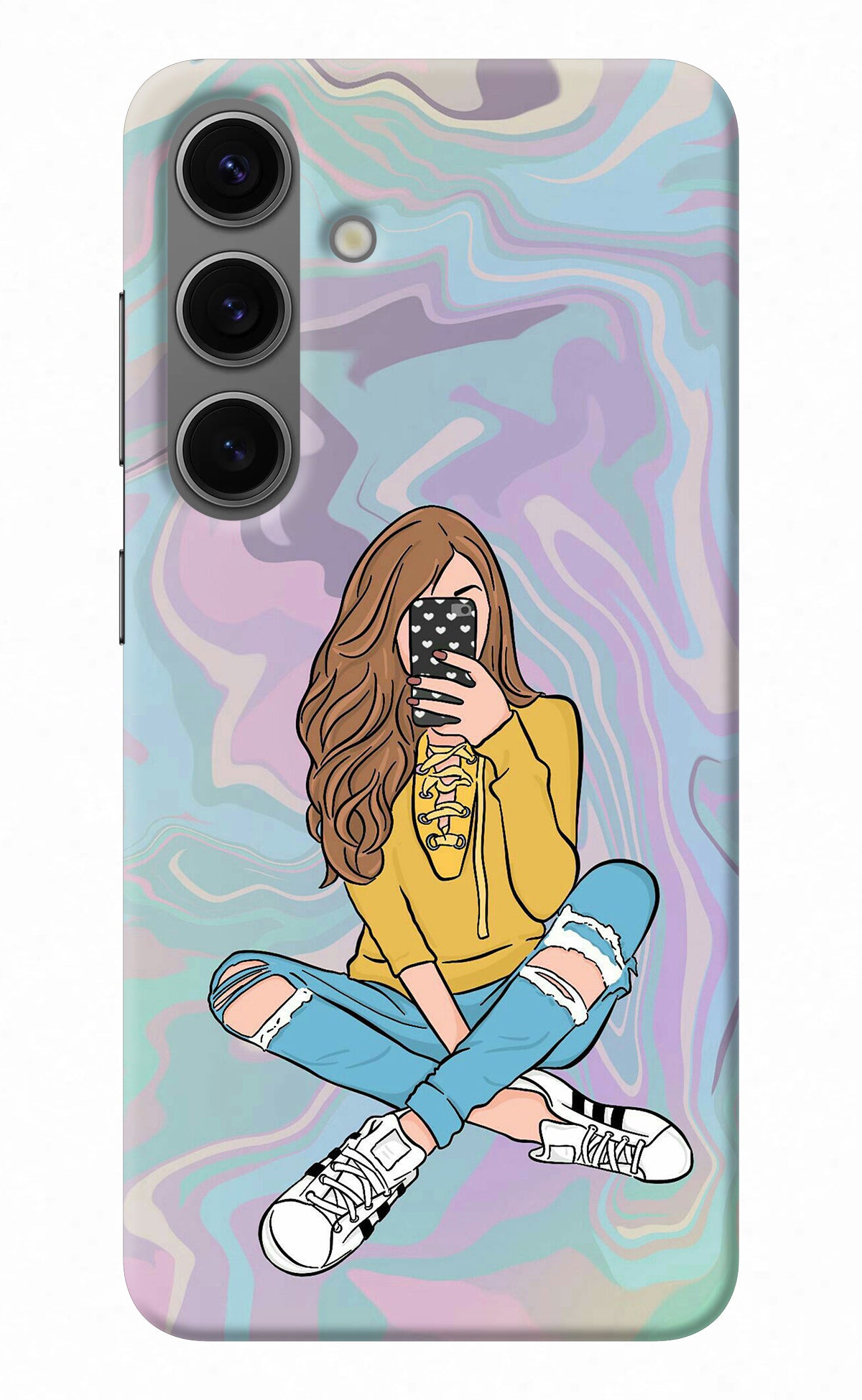 Selfie Girl Samsung S24 Plus Back Cover