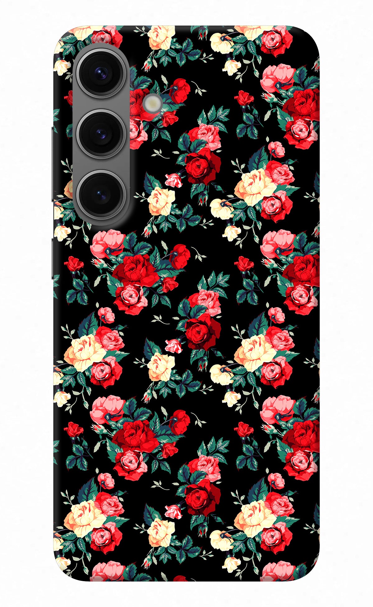 Rose Pattern Samsung S24 Plus Back Cover