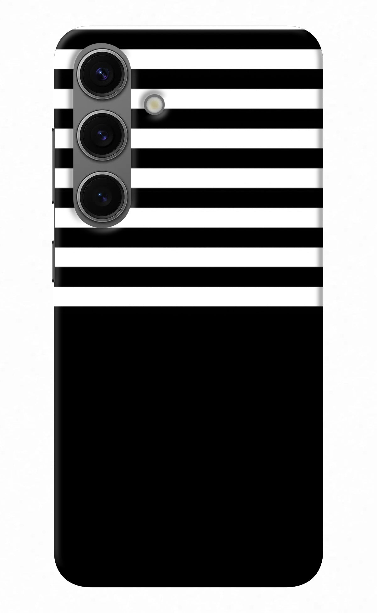 Black and White Print Samsung S24 Plus Back Cover