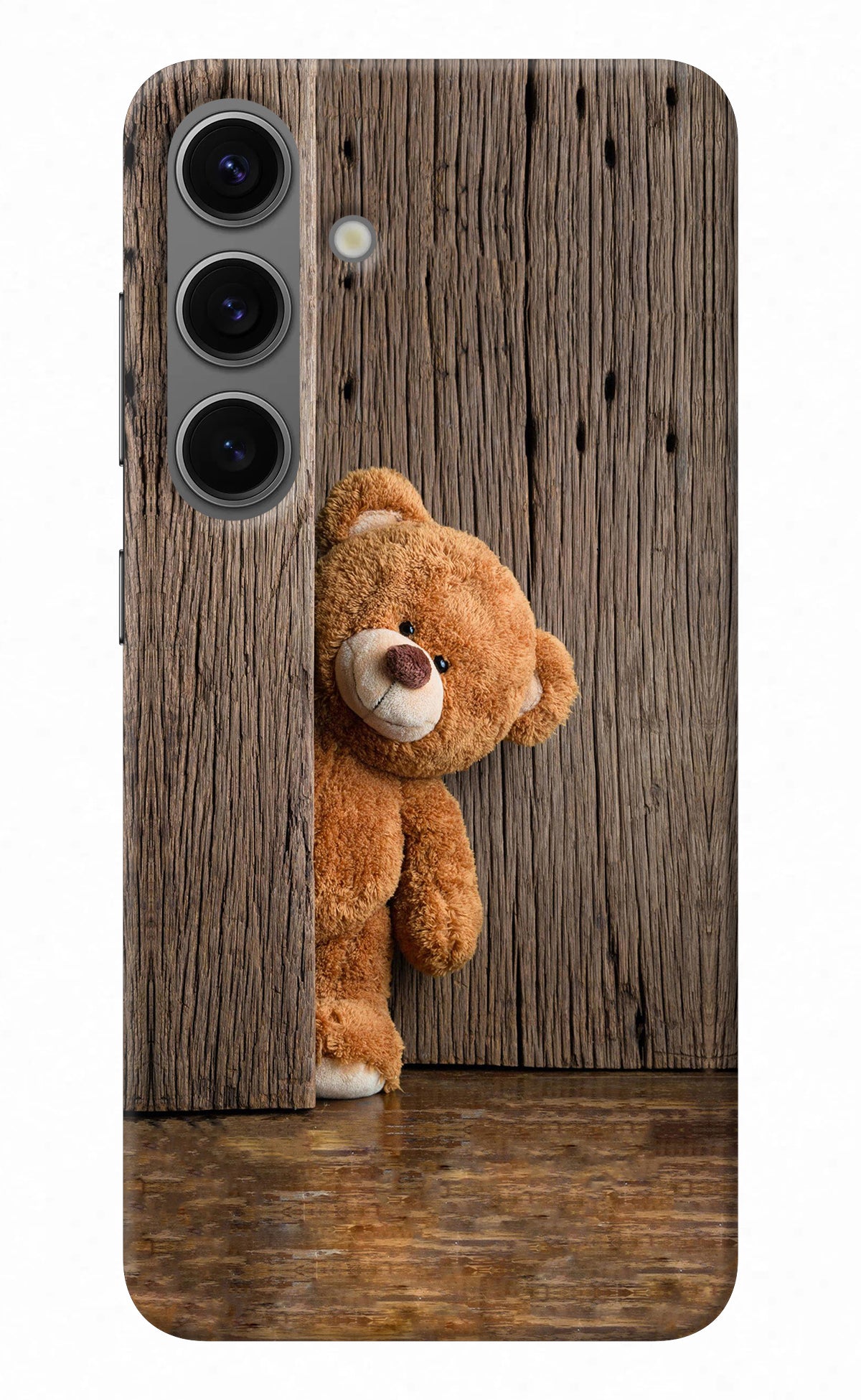 Teddy Wooden Samsung S24 Plus Back Cover