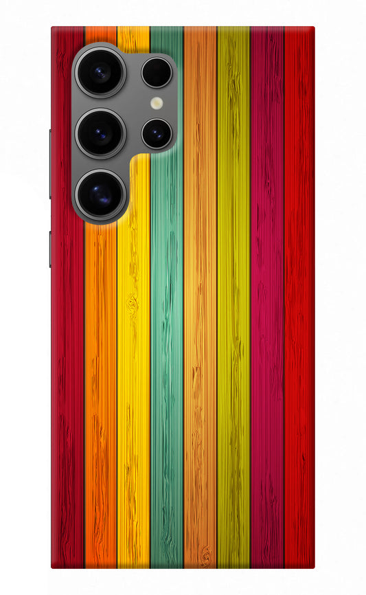 Multicolor Wooden Samsung S24 Ultra Back Cover