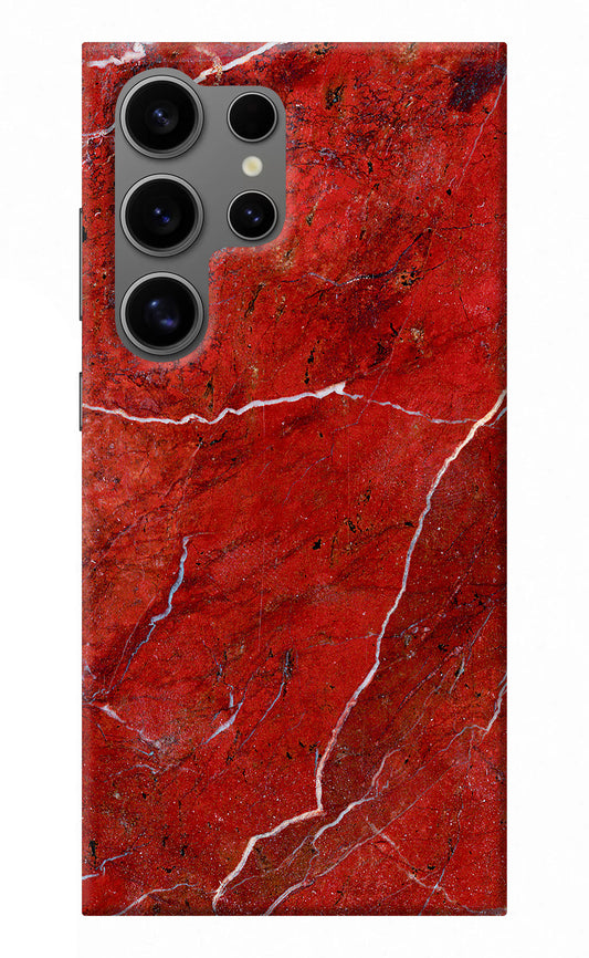 Red Marble Design Samsung S24 Ultra Back Cover