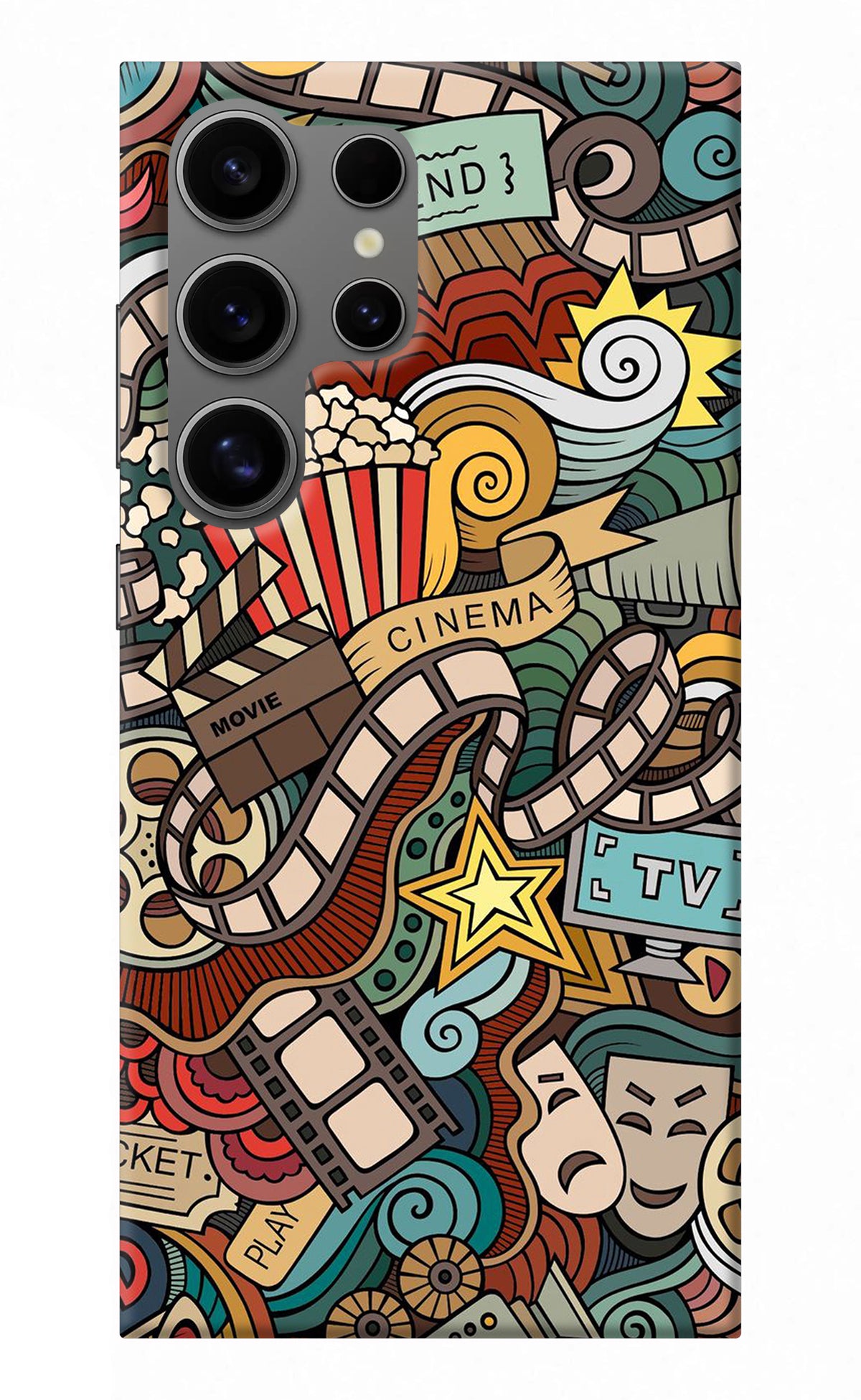 Cinema Abstract Samsung S24 Ultra Back Cover