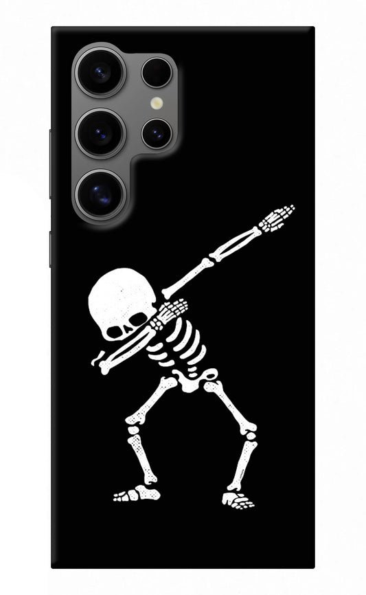Dabbing Skeleton Art Samsung S24 Ultra Back Cover
