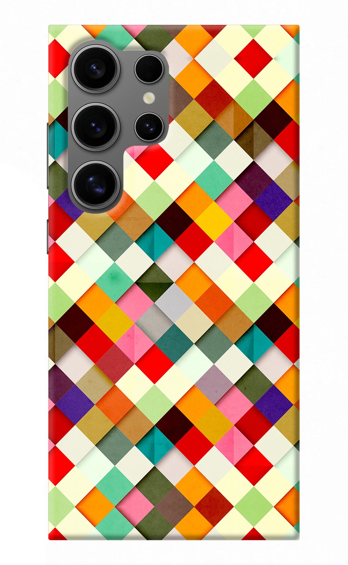 Geometric Abstract Colorful Samsung S24 Ultra Back Cover