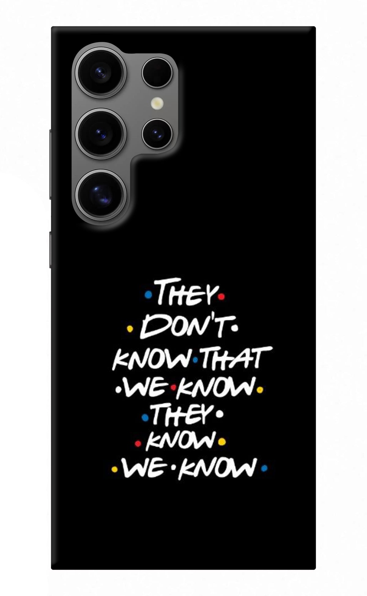 FRIENDS Dialogue Samsung S24 Ultra Back Cover