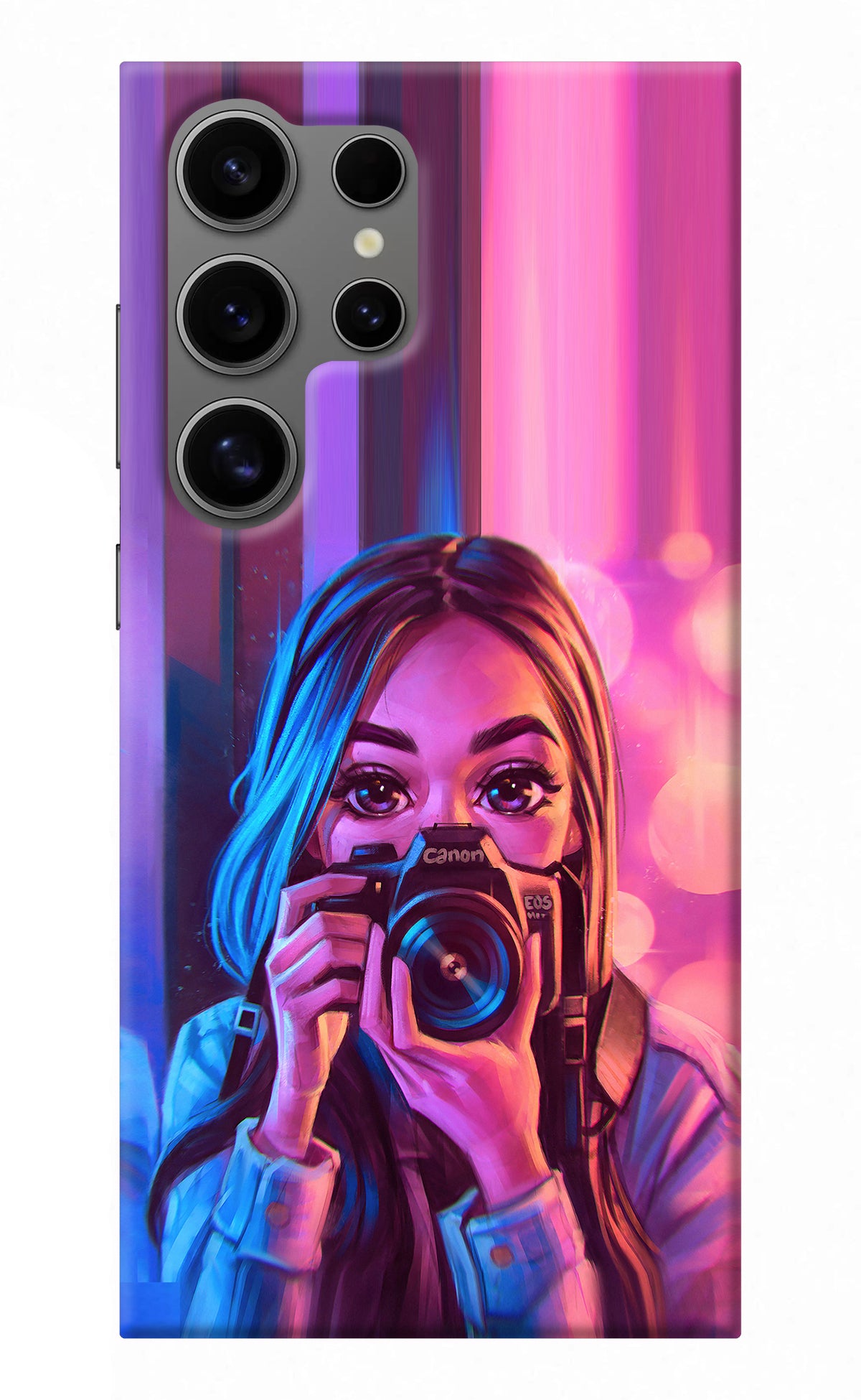 Girl Photographer Samsung S24 Ultra Back Cover