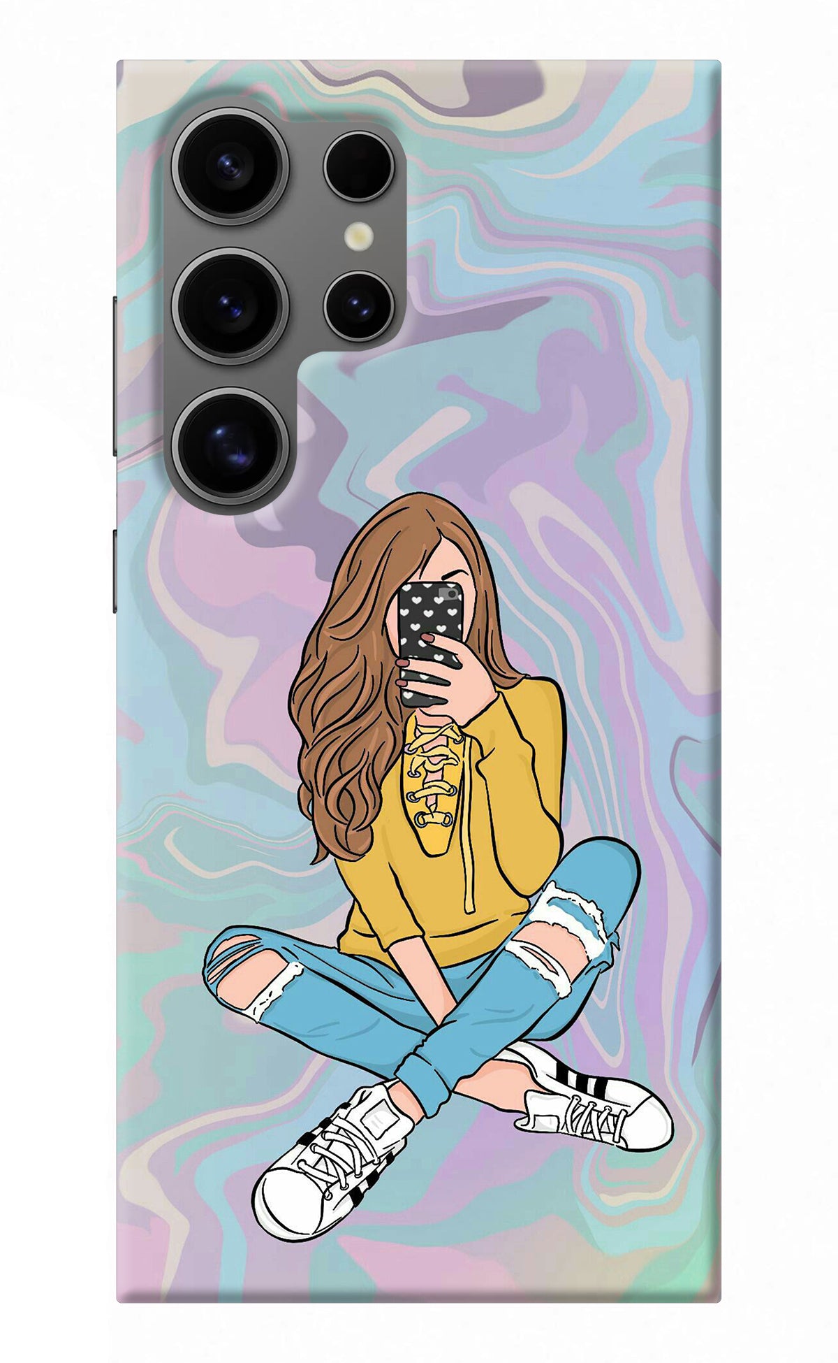 Selfie Girl Samsung S24 Ultra Back Cover