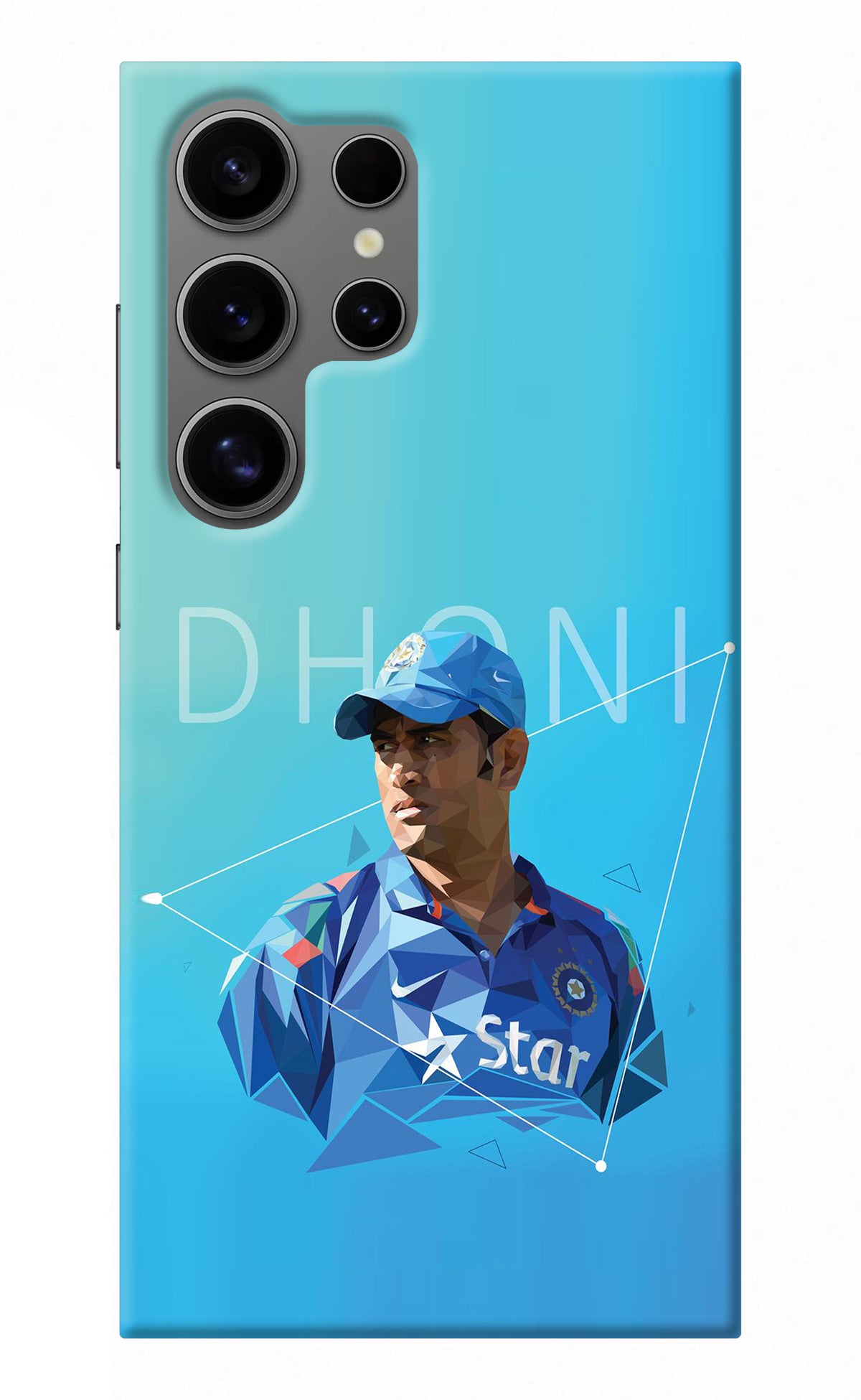 Dhoni Artwork Samsung S24 Ultra Back Cover