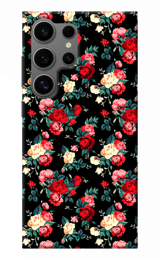 Rose Pattern Samsung S24 Ultra Back Cover