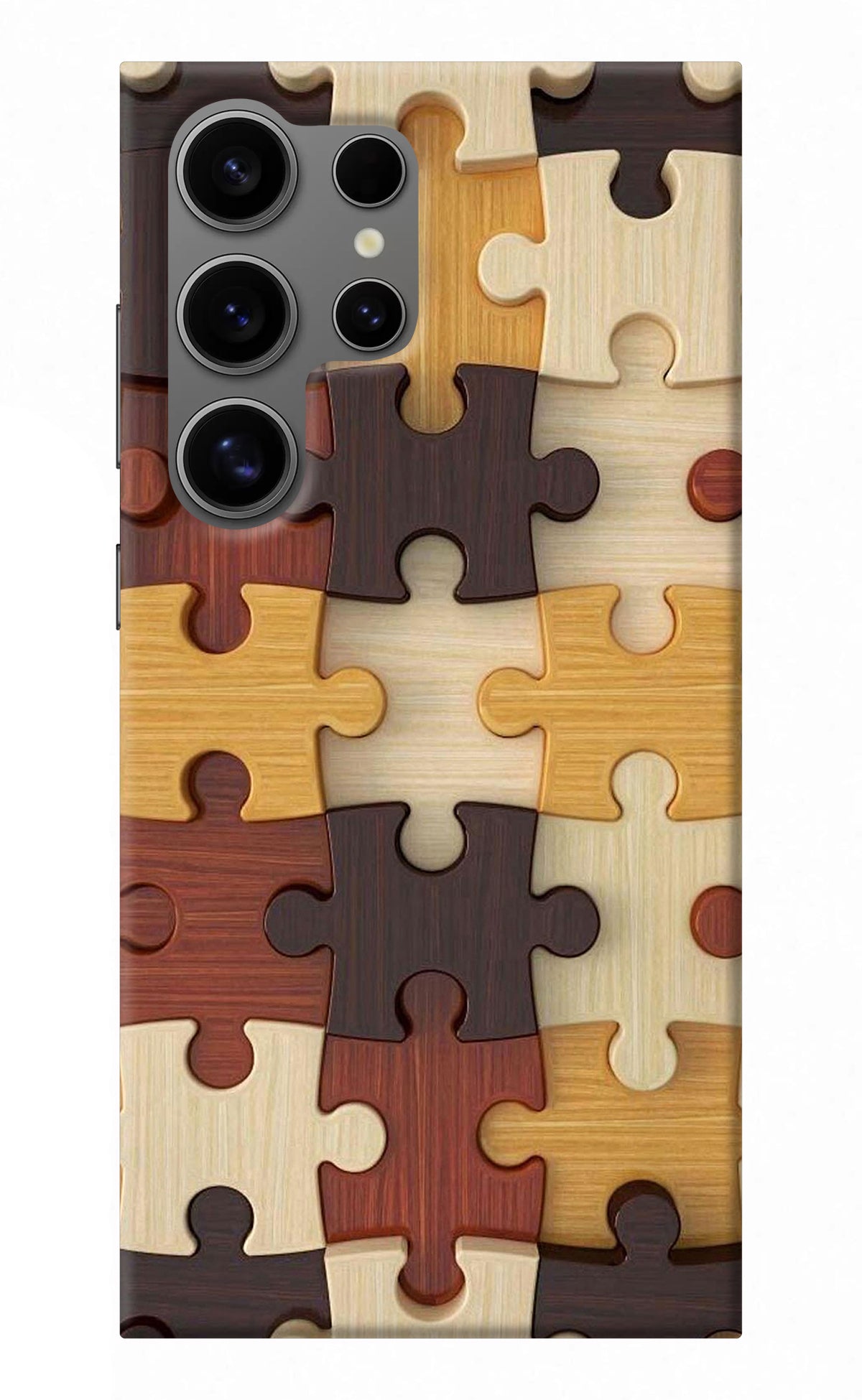 Wooden Puzzle Samsung S24 Ultra Back Cover