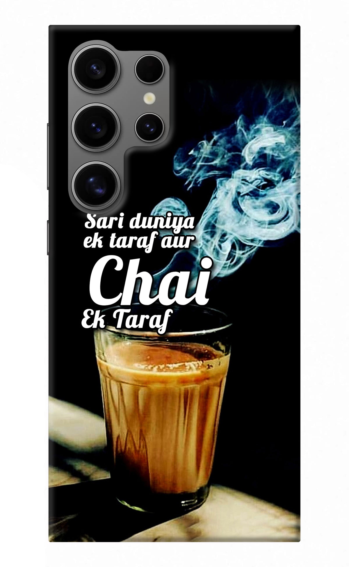 Chai Ek Taraf Quote Samsung S24 Ultra Back Cover