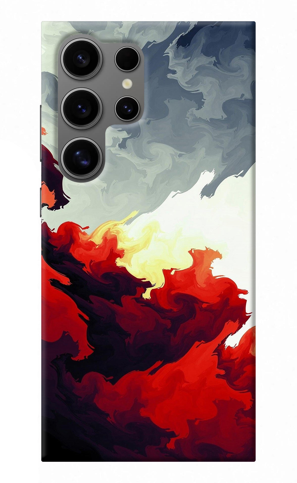 Fire Cloud Samsung S24 Ultra Back Cover