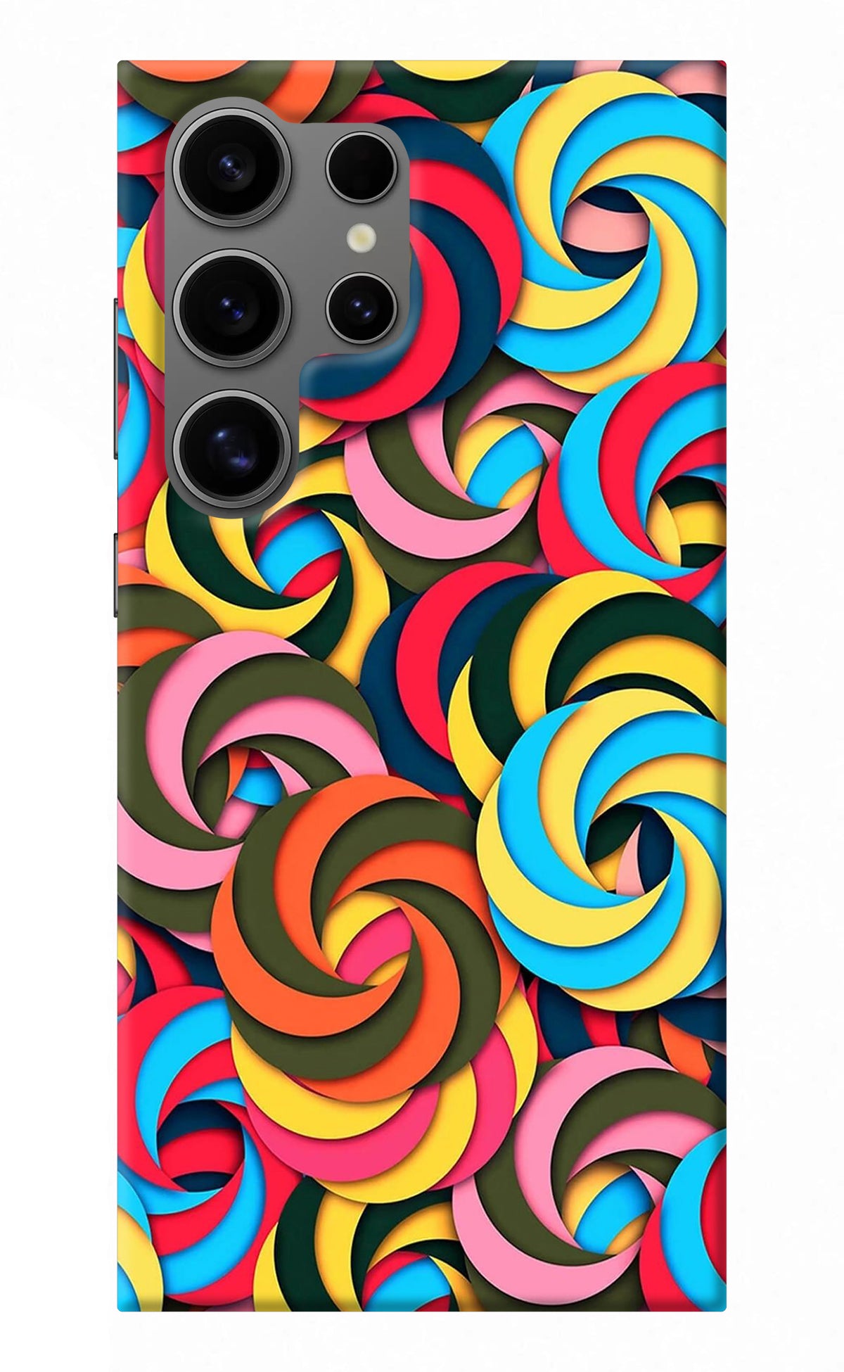 Spiral Pattern Samsung S24 Ultra Back Cover