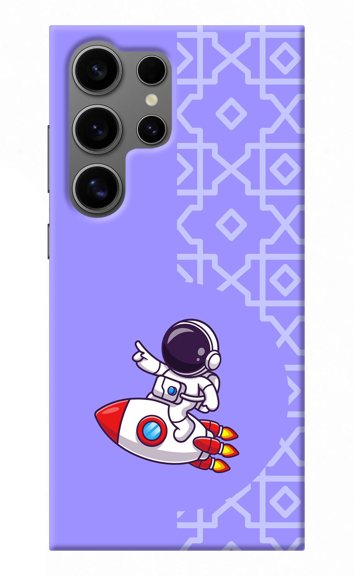 Cute Astronaut Samsung S24 Ultra Back Cover