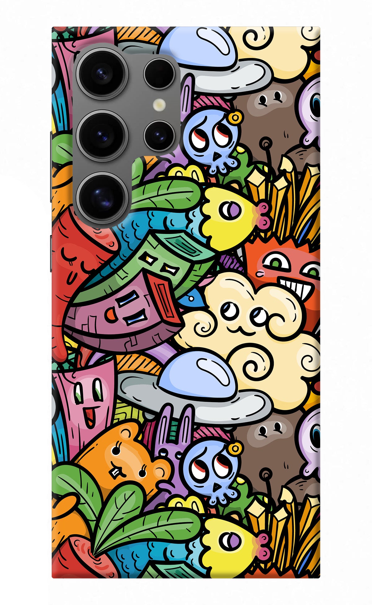 Veggie Doodle Samsung S24 Ultra Back Cover